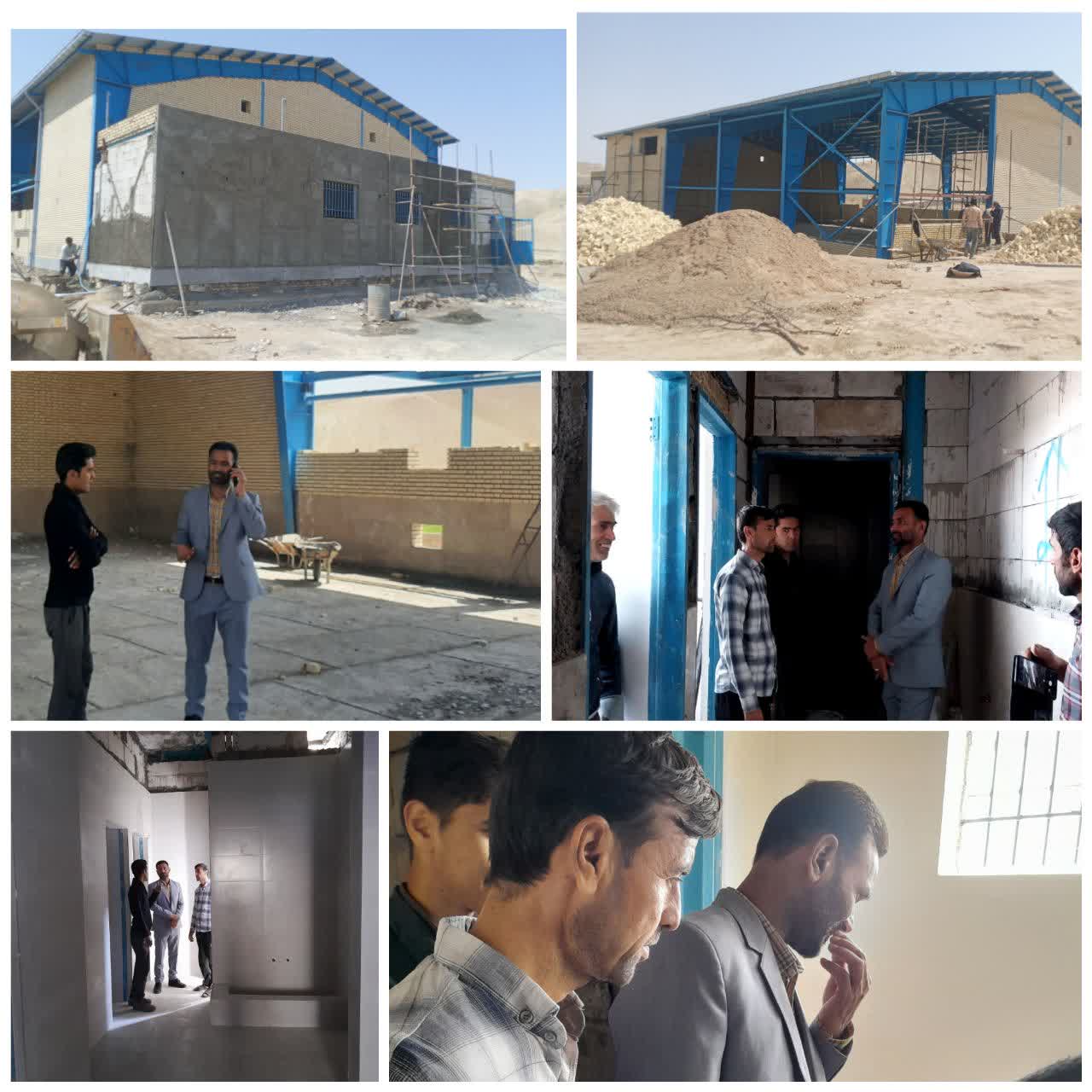 بازدید از عملیات تکمیل احداث سالن سرپوشیده روستای اسلام قلعه سرخس